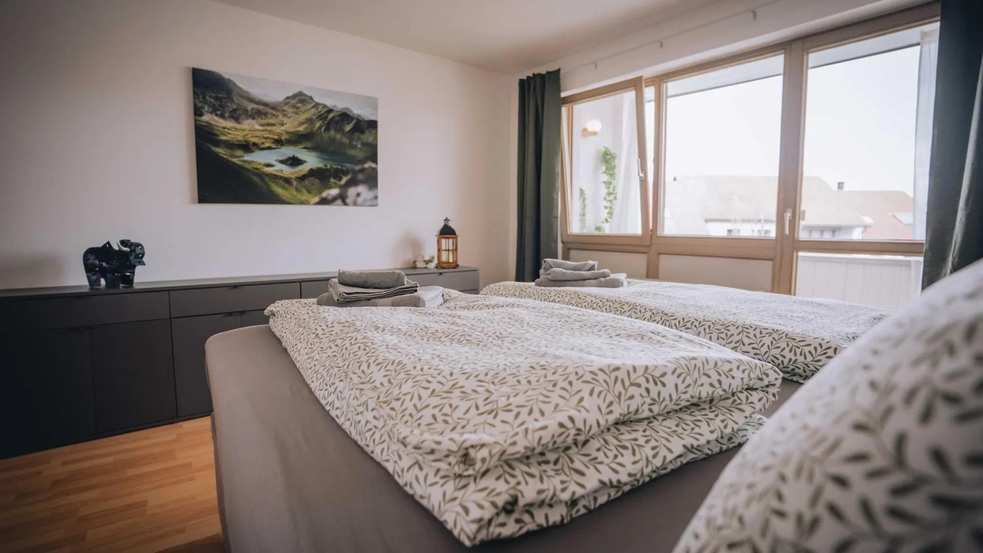 Apartmán Adlerhorst Bright And Stylish With Mountain View Lindenberg im Allgäu 0*,  Německo